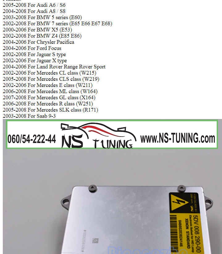 trafo balast d2s 5dv 008 290 00 ugradnja novi sad tuning